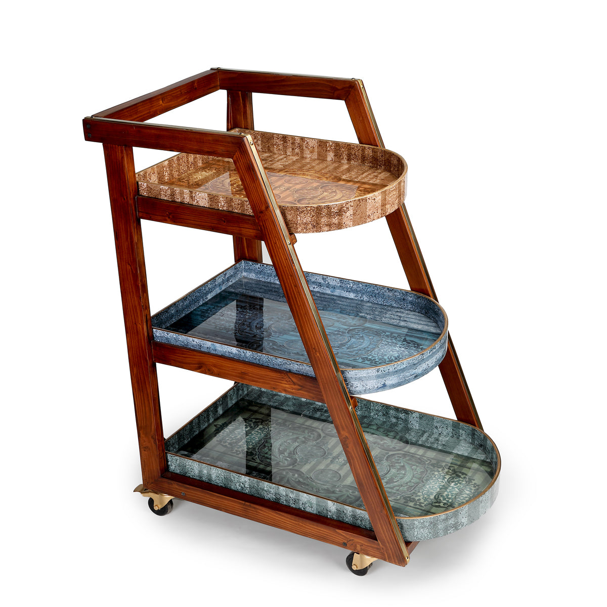 Arc Rustic Three Tier Trolley