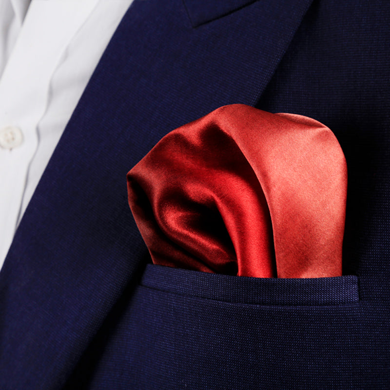Carmine Pocket Square