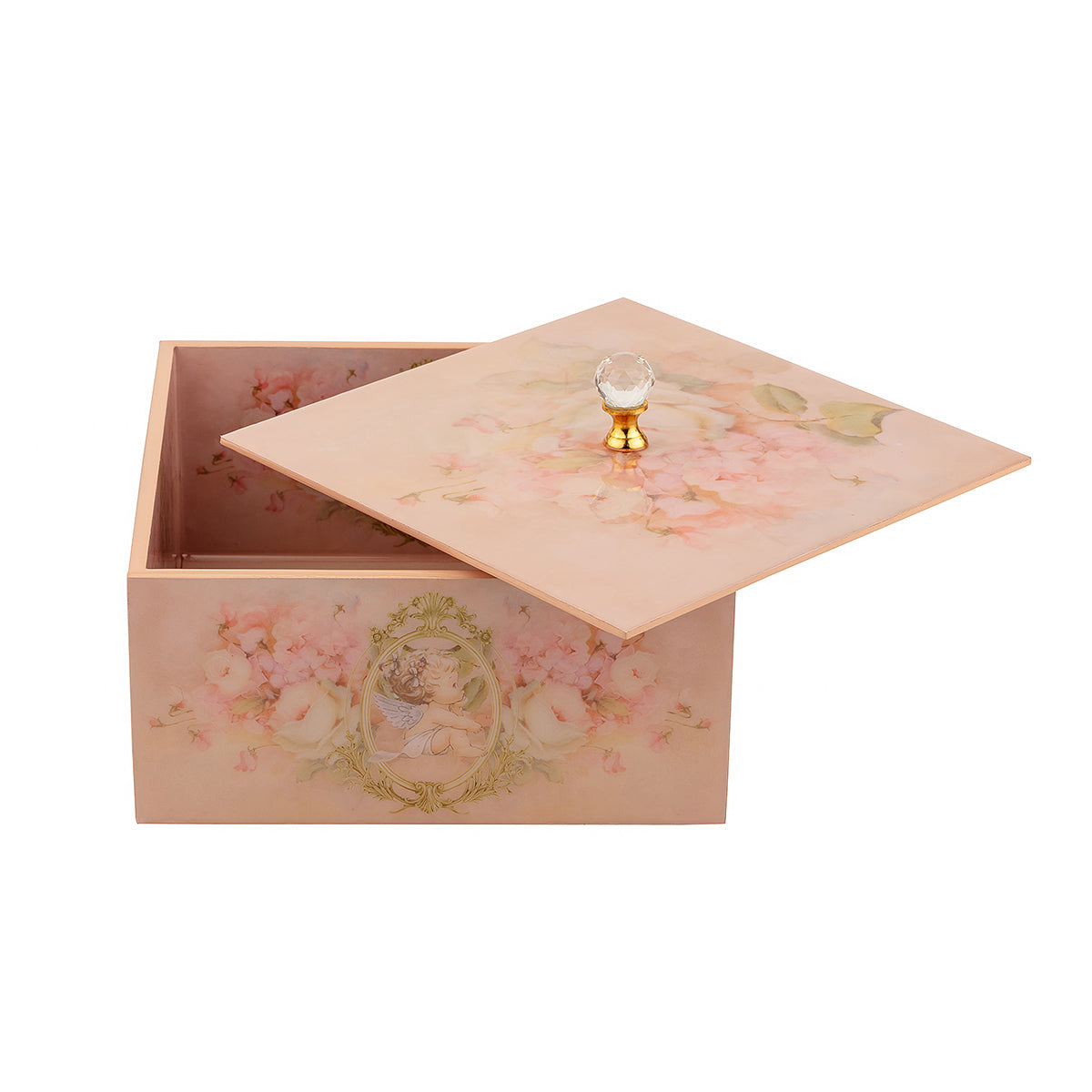 Cherubs Keepsake Glossy Square Box - Artychoke
