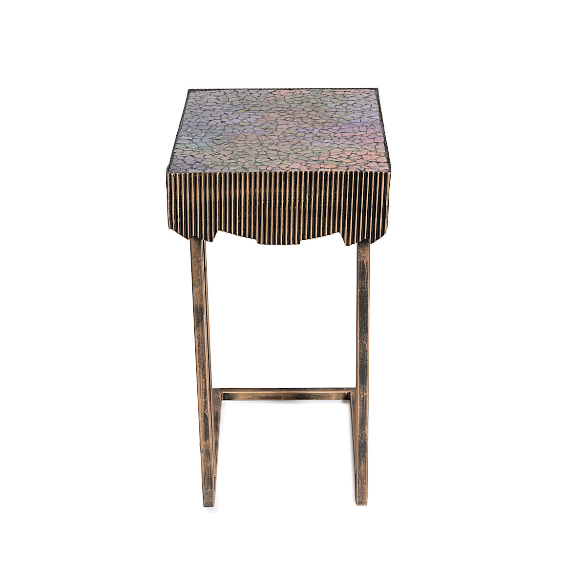 Multi-colour Rectangle Mosaic Eclectic C Table for living room