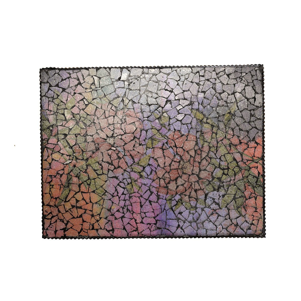 Colorful Floral Mosaic Eclectic Rectangle C Table For Top View