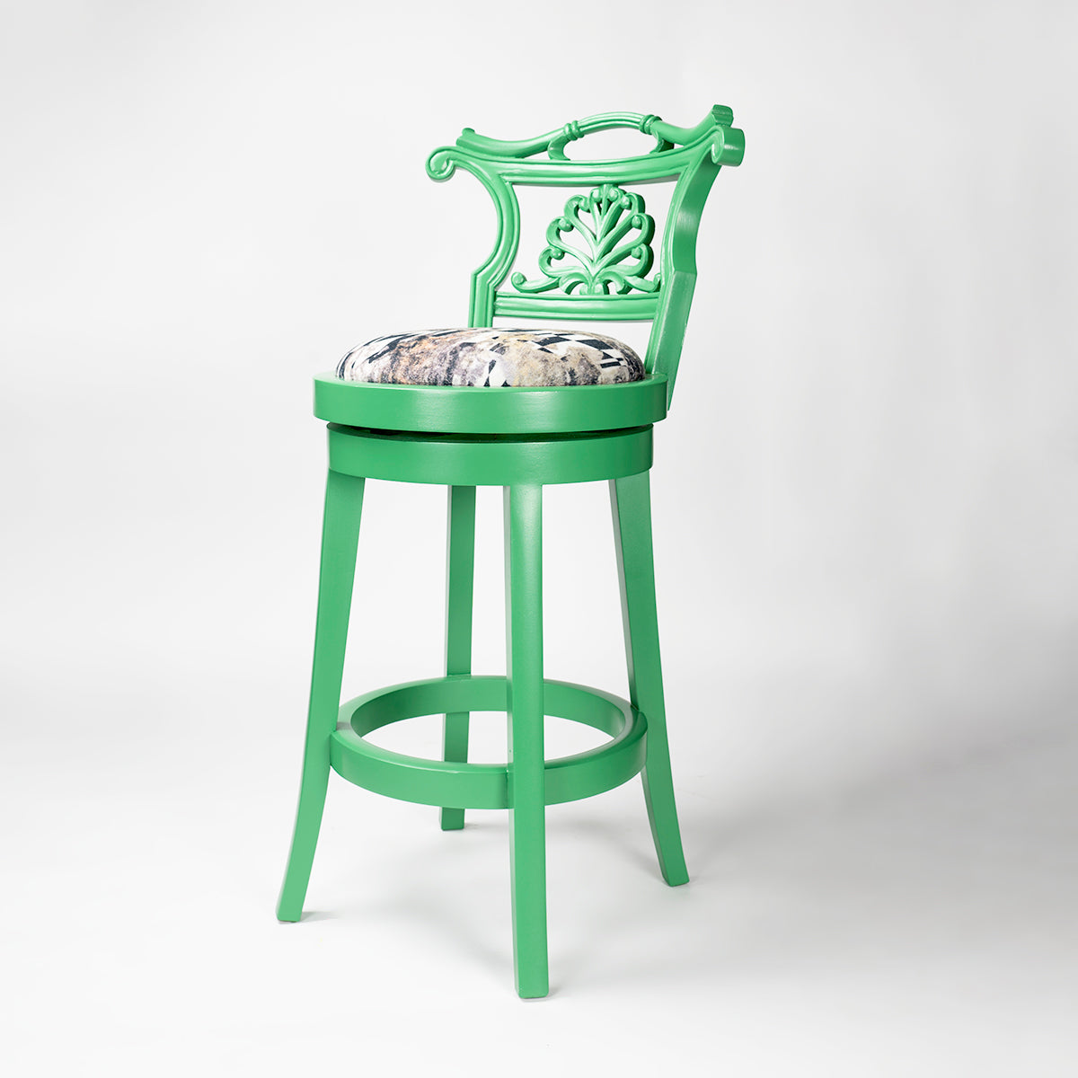 The Swivel Green Bar Chair