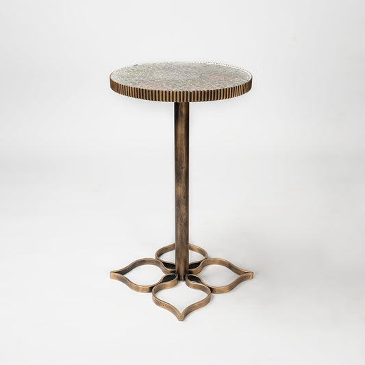 Mosaic Petal Rustic Round Tables - artychoke