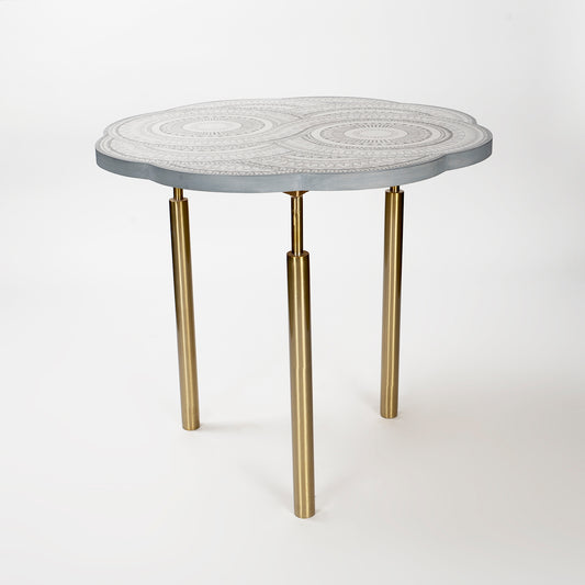 Mandala End Table - Artychoke