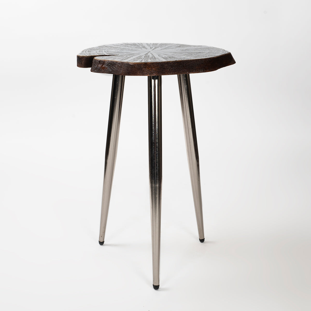 Aluminium & Wood Lotus Leaf Design Table - Artchoke