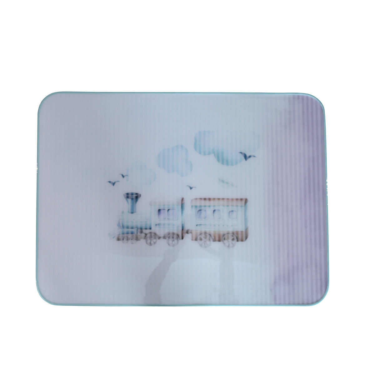 Top side Kids Engine Blue Table with solid wood