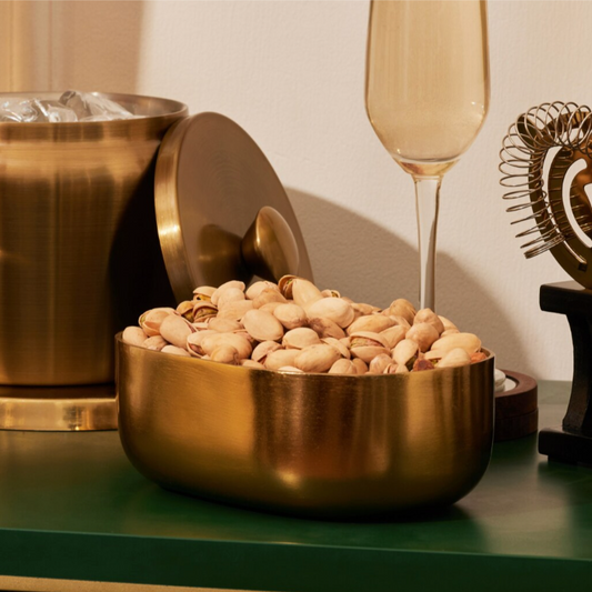 Stainless Steel Celestique Bowl in luxurious Gilded Gold - Artychoke