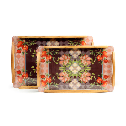 Granatum Wooden Trays (Set of 2) - Artychoke