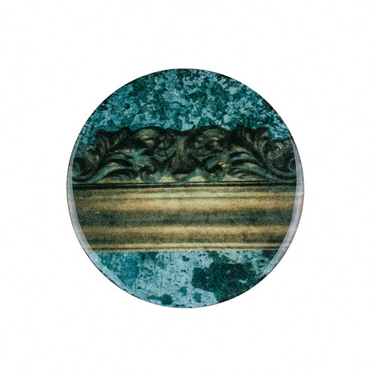 Carved Cement Round Coasters (Set of 4) - Artychoke