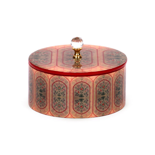Mughal Motif Round Box