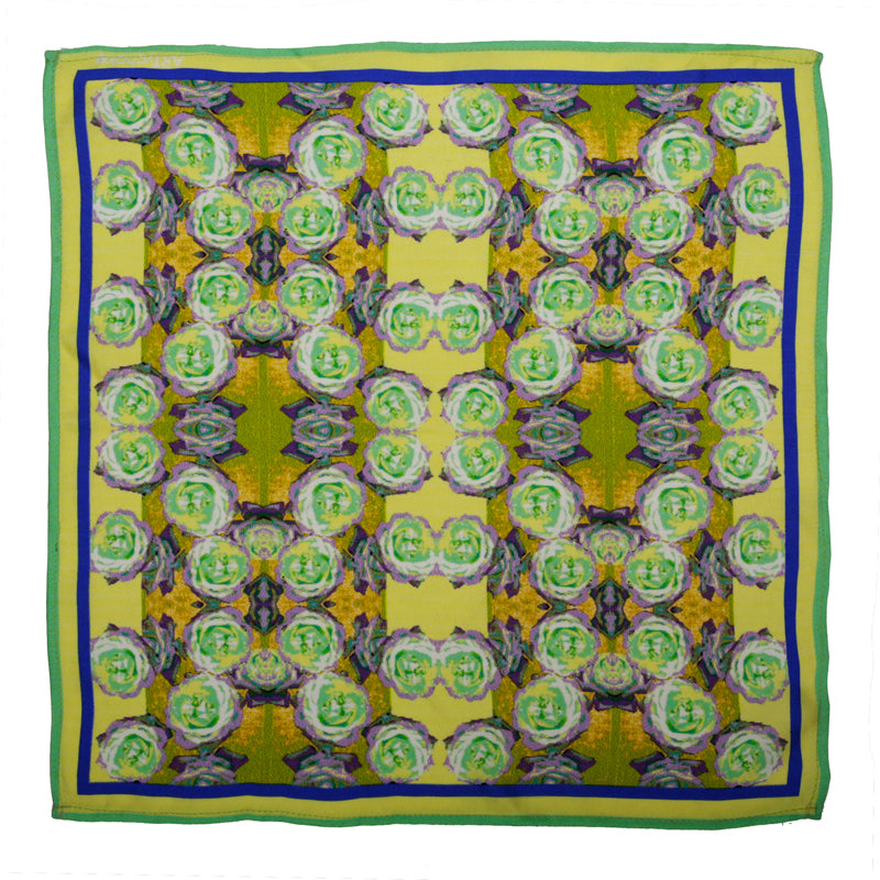 Premium fabric Green Pocket Square