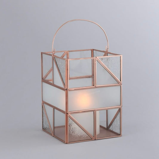 Blush Rose Prism Lantern - Artychoke