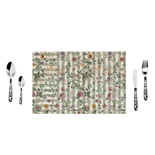 English Stripe Garden Table Mats