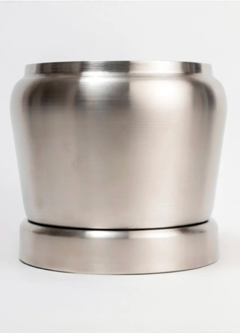 Bottom Ice Chamber of the Moonlit Silver Luminique Dispenser in stainless steel