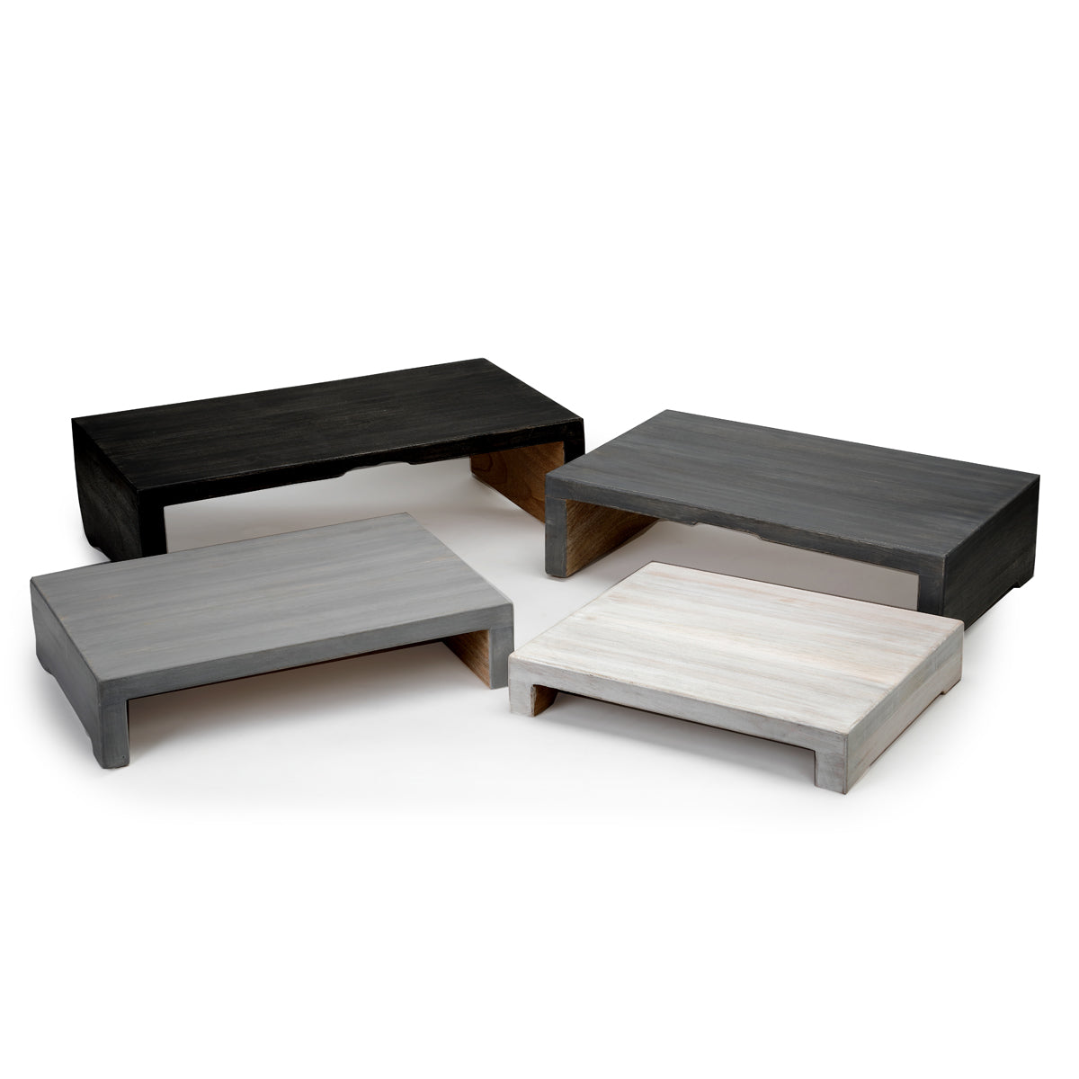 Monochrome Nesting Buffet Risers (Set of 4)