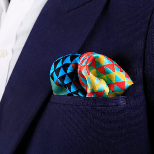 Triangulate Pocket Square - Artychoke