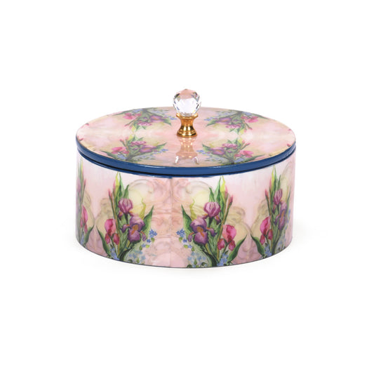 Watercolour Floral Round Box