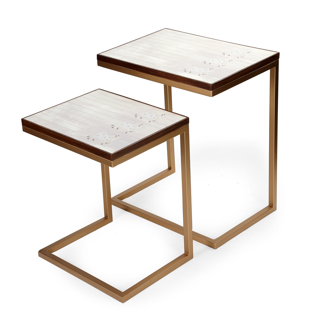 White Nandi - C Stack Table Set