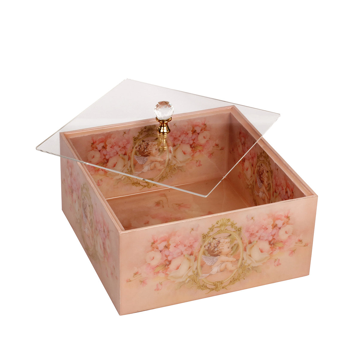 Wood With Glossy Enamel Square Gift box