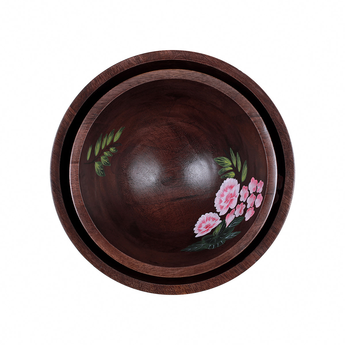 Handcrafted Wooden Bowls (Set of 2)