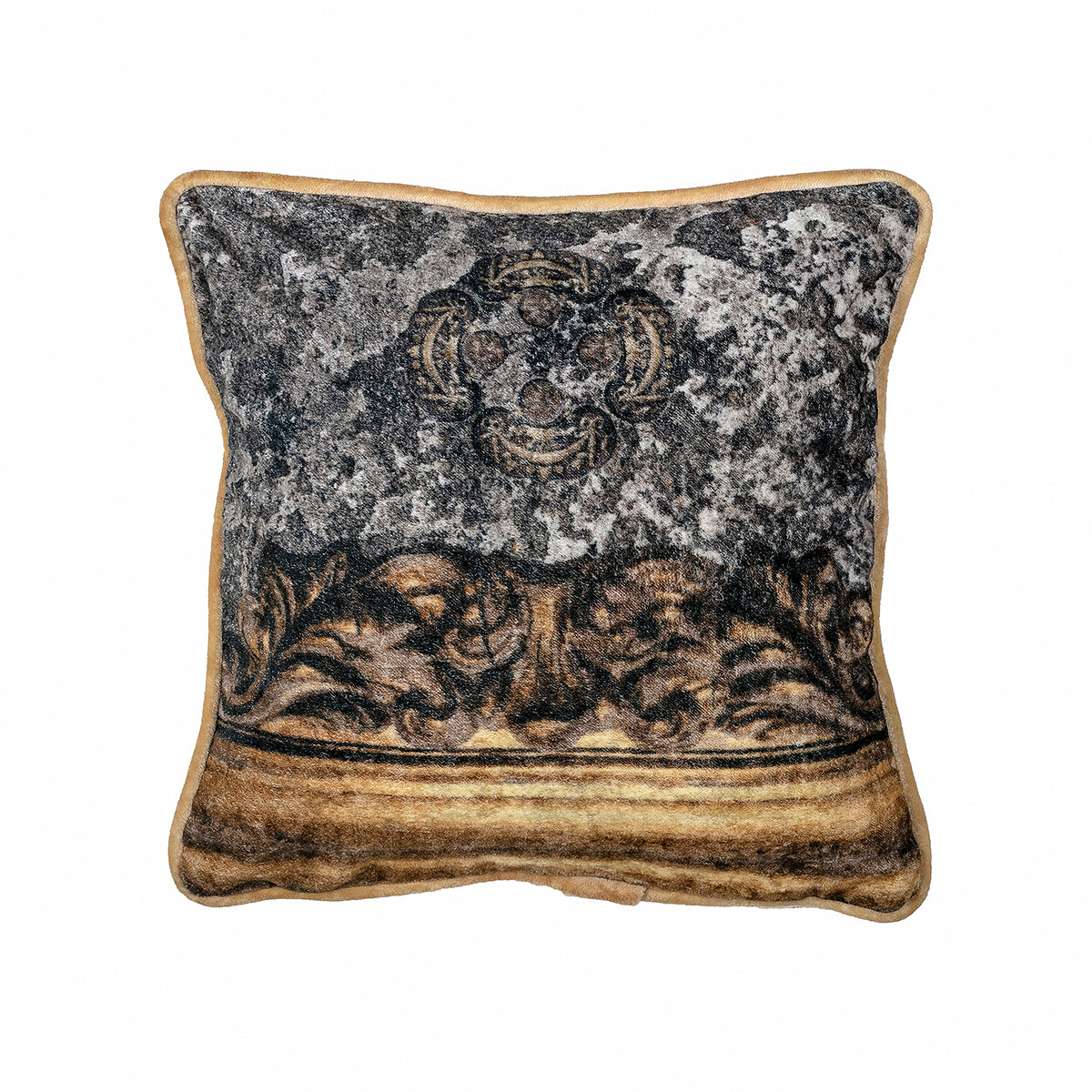 Carved Cement Cushion Cover