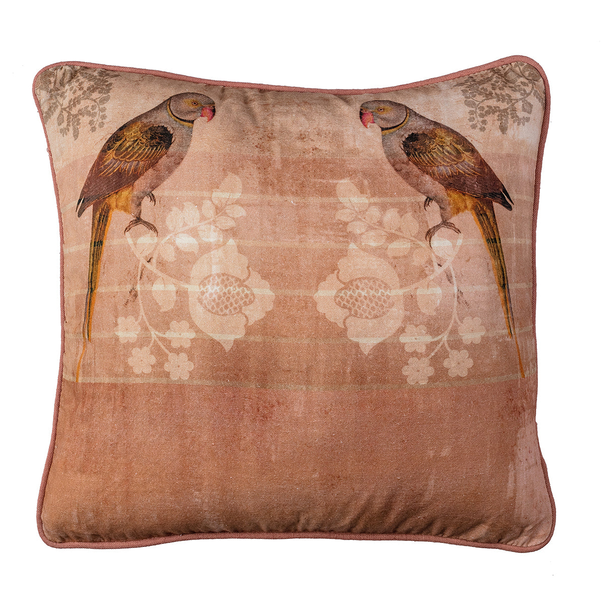 Parrot Pink Cushion Cover