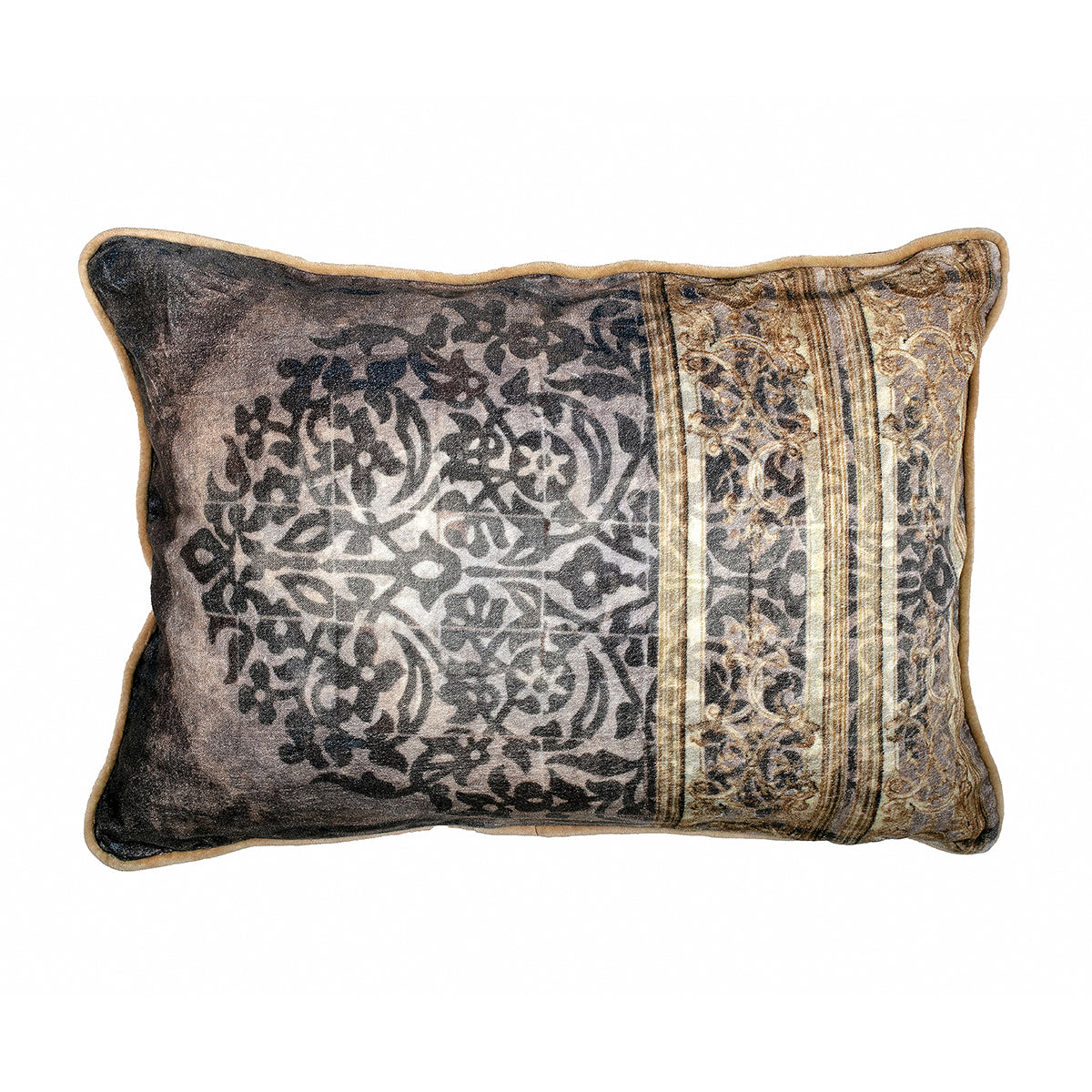Antique Sheesh Rectangle Cushion Cover - Artychoke