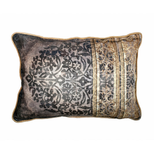 Antique Sheesh Rectangle Cushion Cover - Artychoke