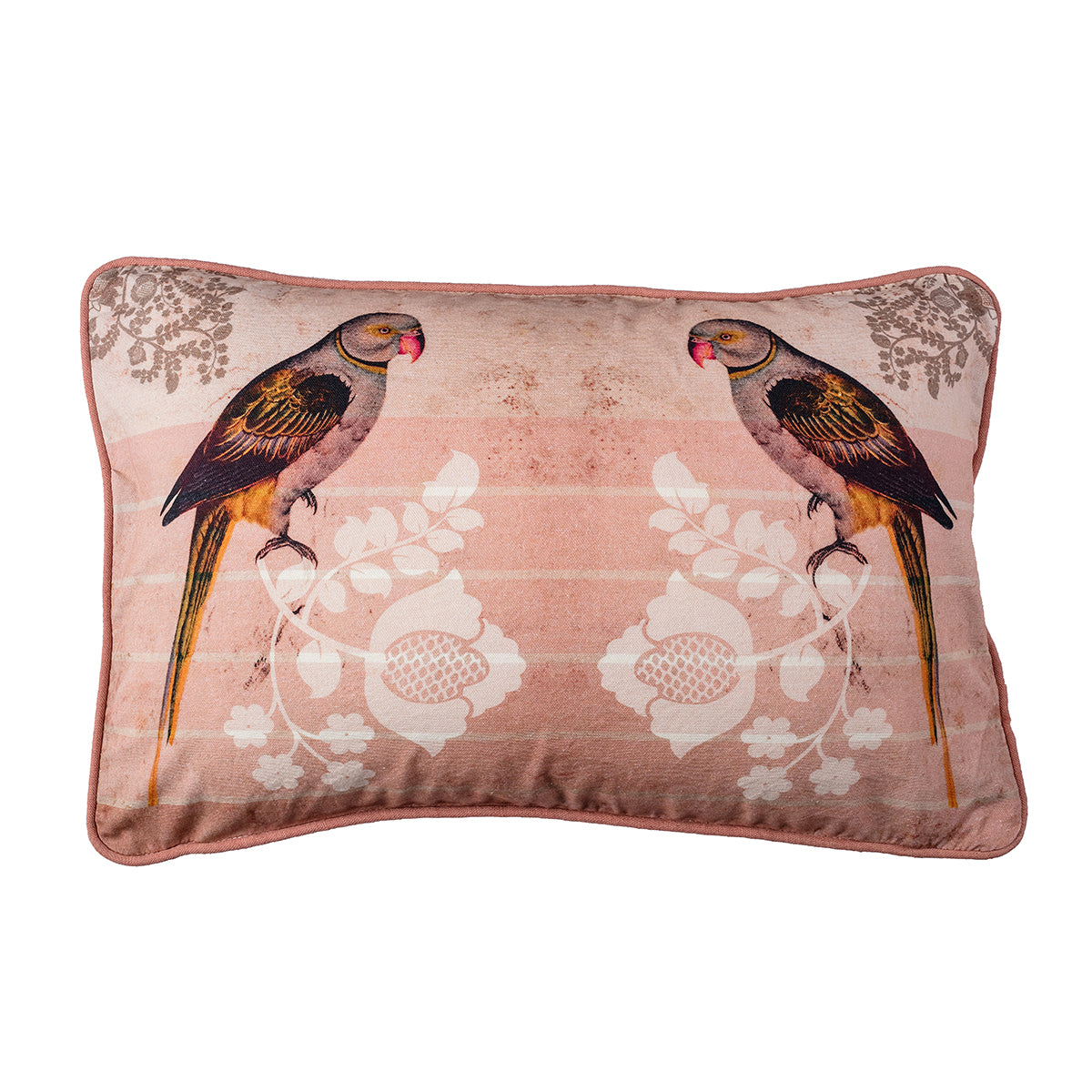 Parrot Pink Rectangle Cushion Cover