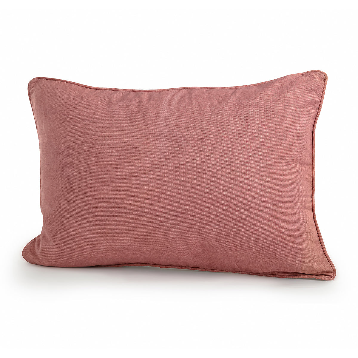 Pink Canvas Rectangle Cushion Cover