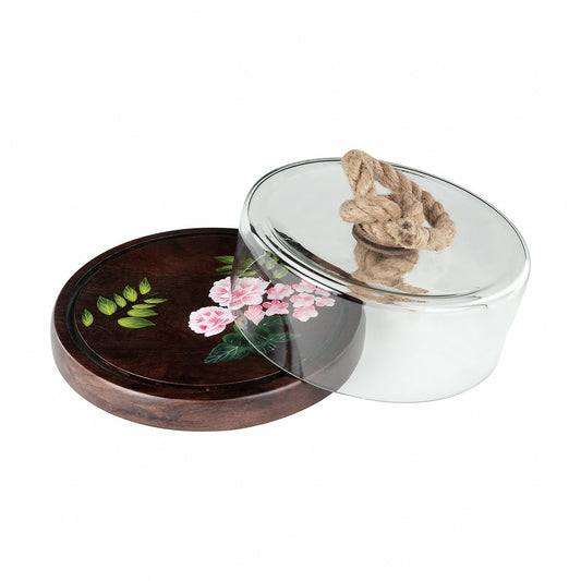 Hand Painted Cake Dome - Artychoke