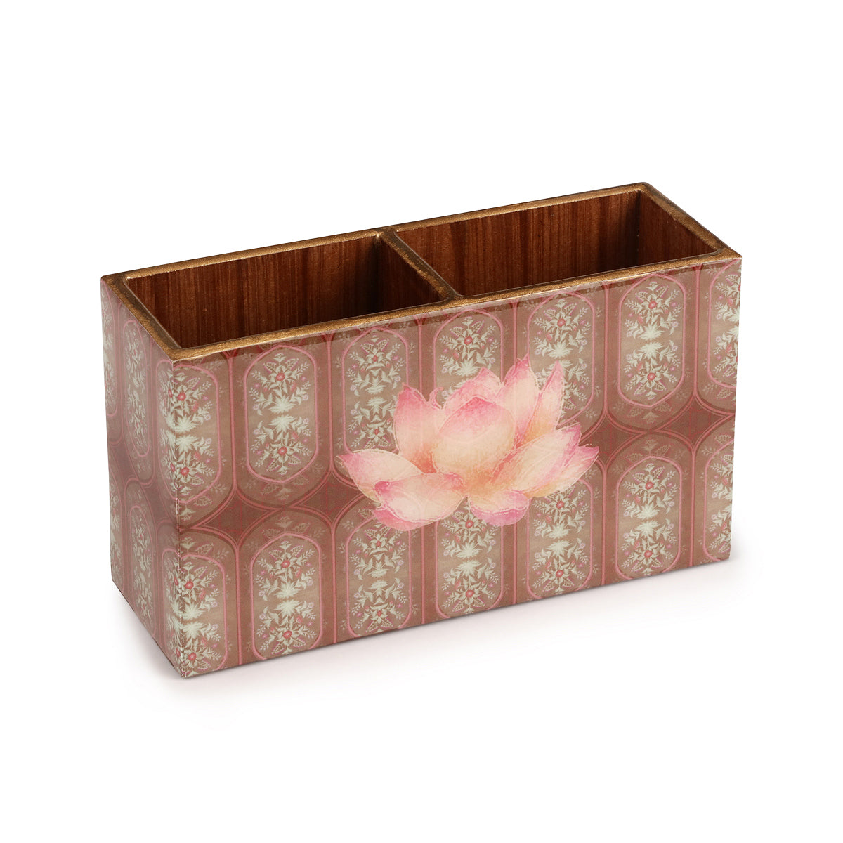 Wine Lotus Glossy Organiser Napkin Holder Section