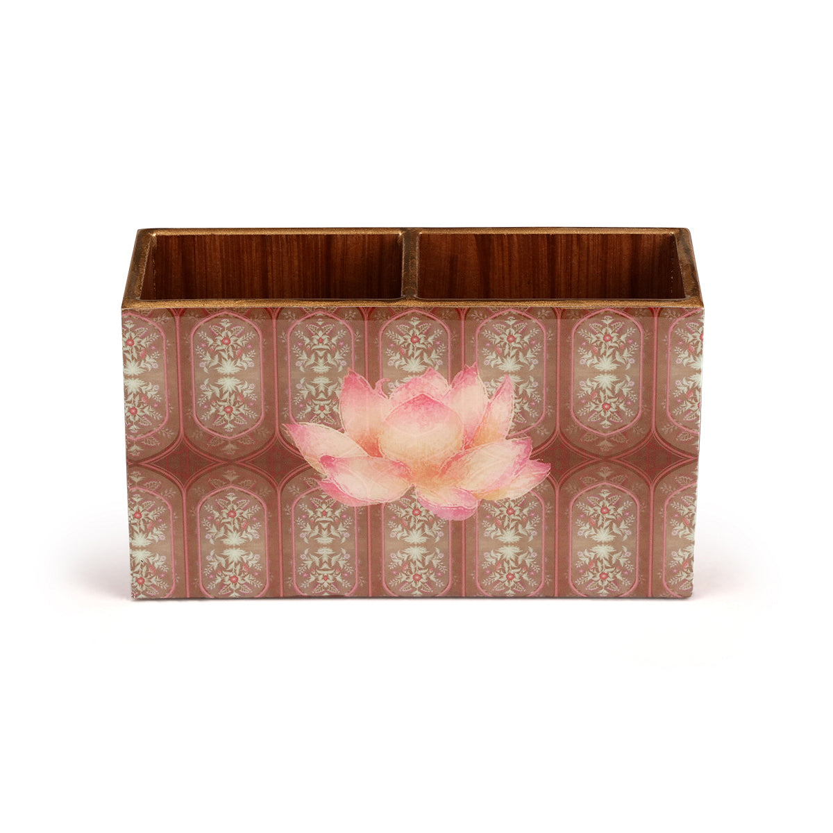 Wooden Lotus Glossy Napkin Holder Section