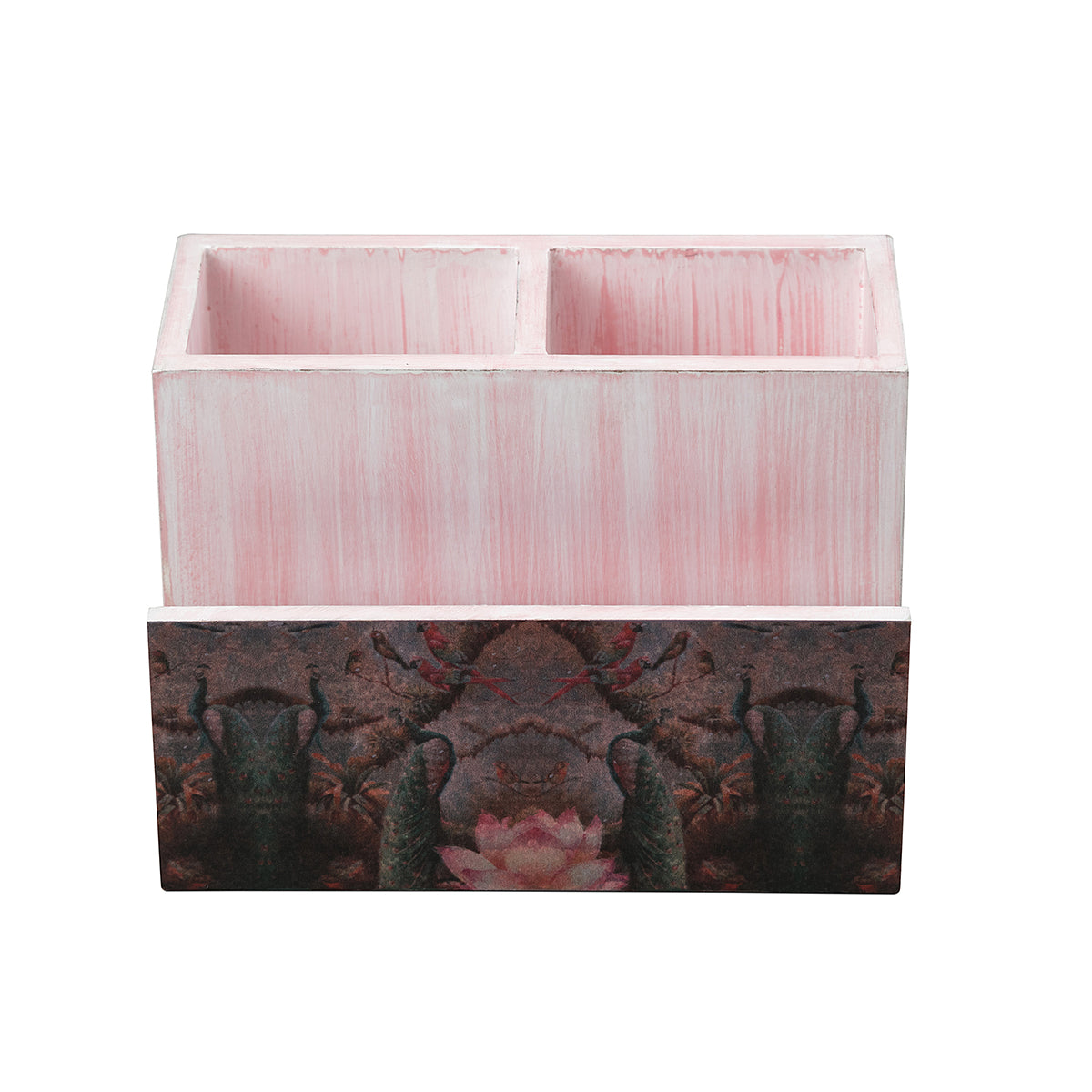 Peacock White Napkin holder section