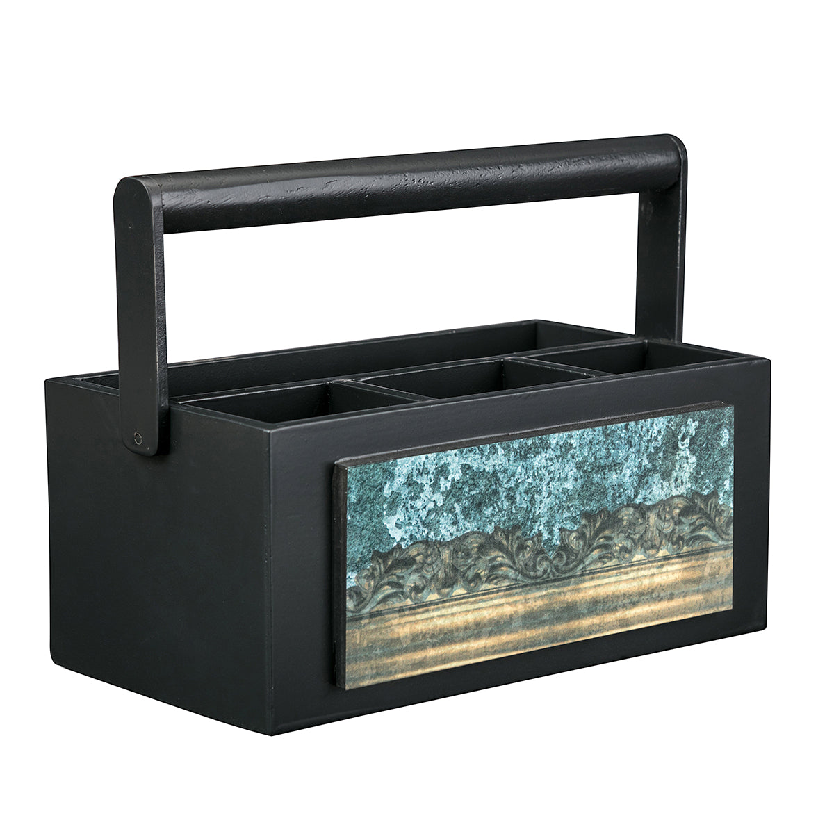 Carved Cement Multi Utility Holder