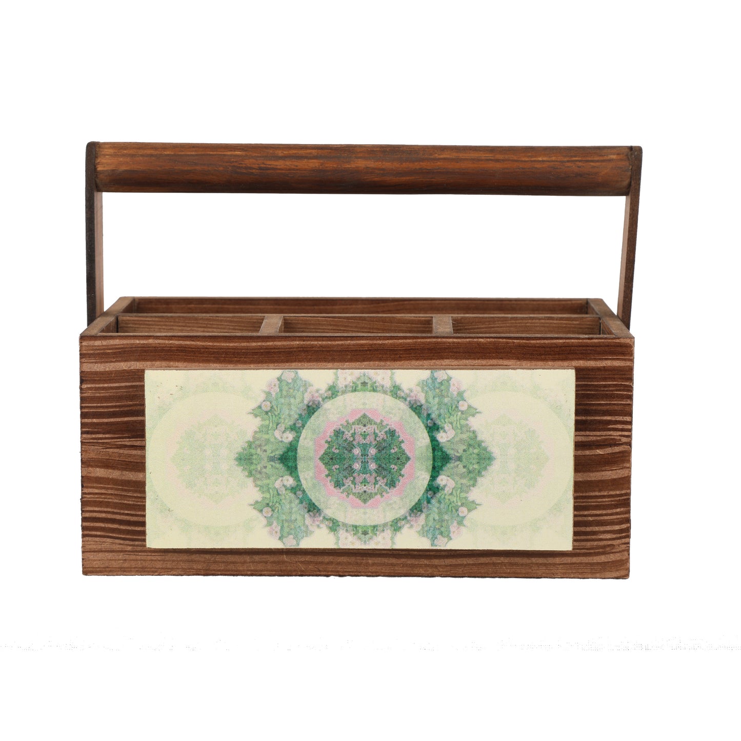 Wooden Green Multi Utility Holder