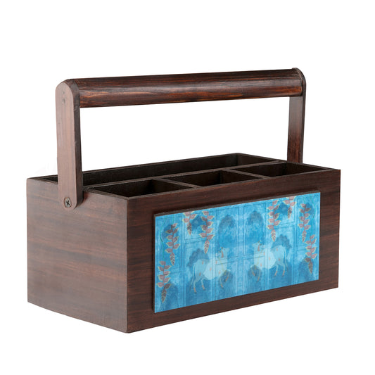Pichwai Blue Multi Utility Holder - Artychoke