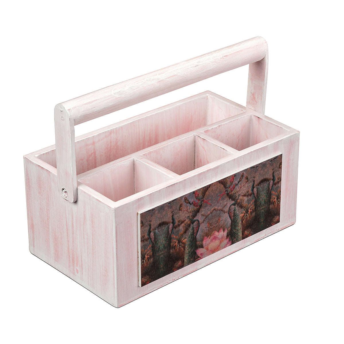 Peacock White Multi Utility Holder