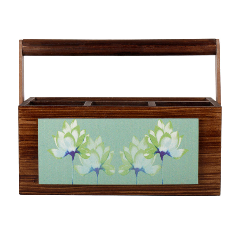 Handcrafted Waterlily Green Multi Utility Holder