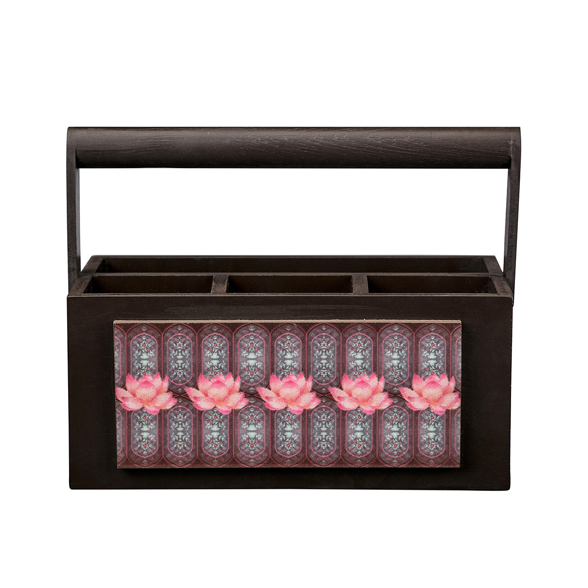 Handcrafted Wine Lotus Multi Utility Holder