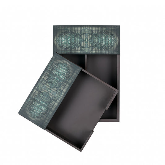 Antique Motif Cutlery & Napkin Holder Set - Artychoke