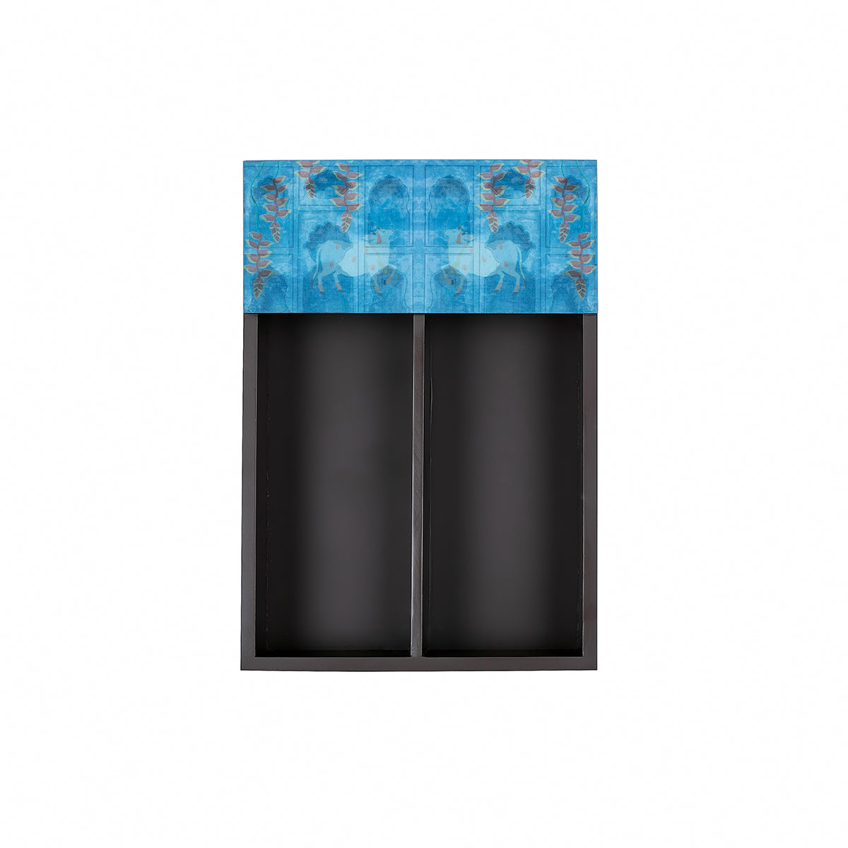 Buy Blue Cutlery & Napkin Holder Set