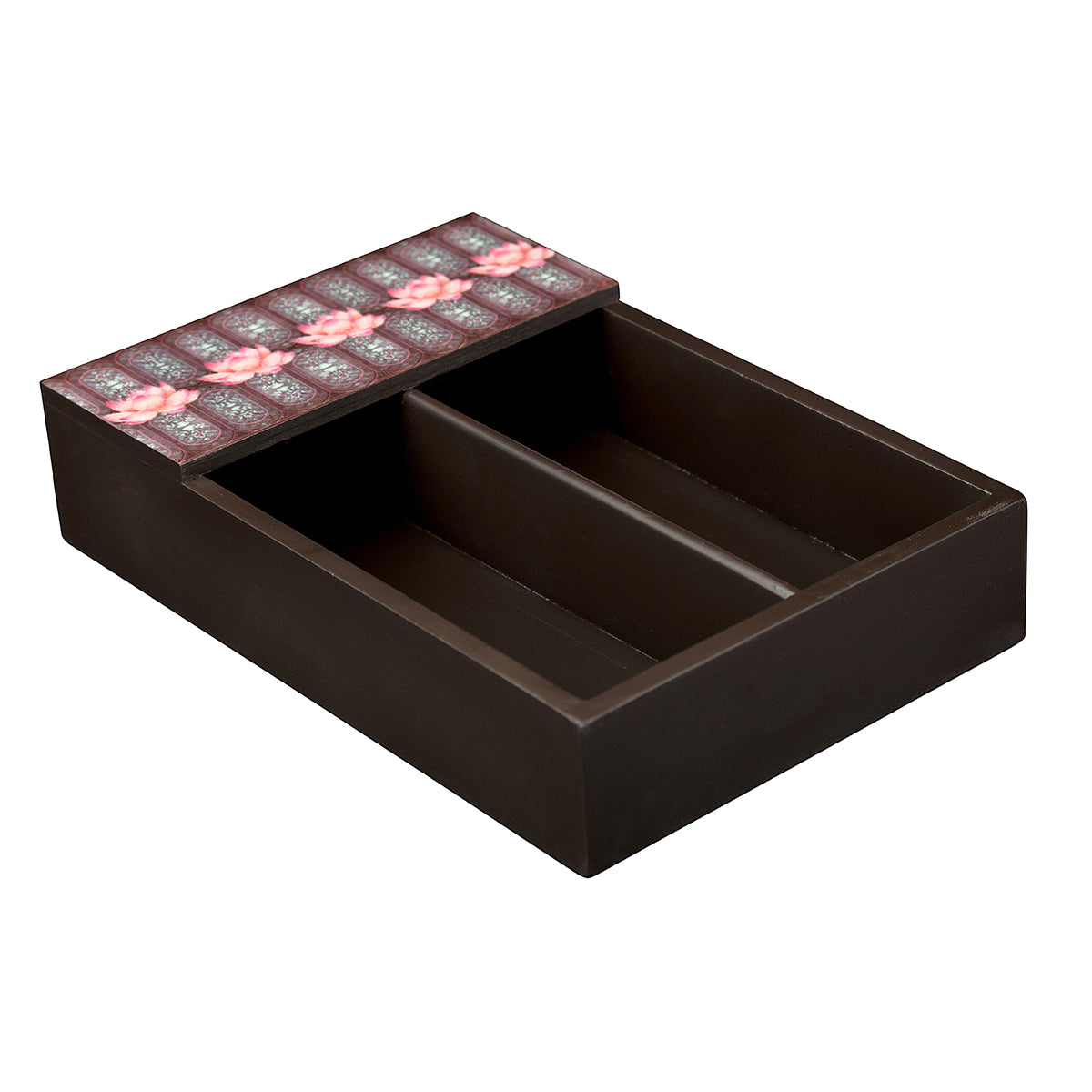 Wine Lotus Cutlery & Napkin Holder Set
