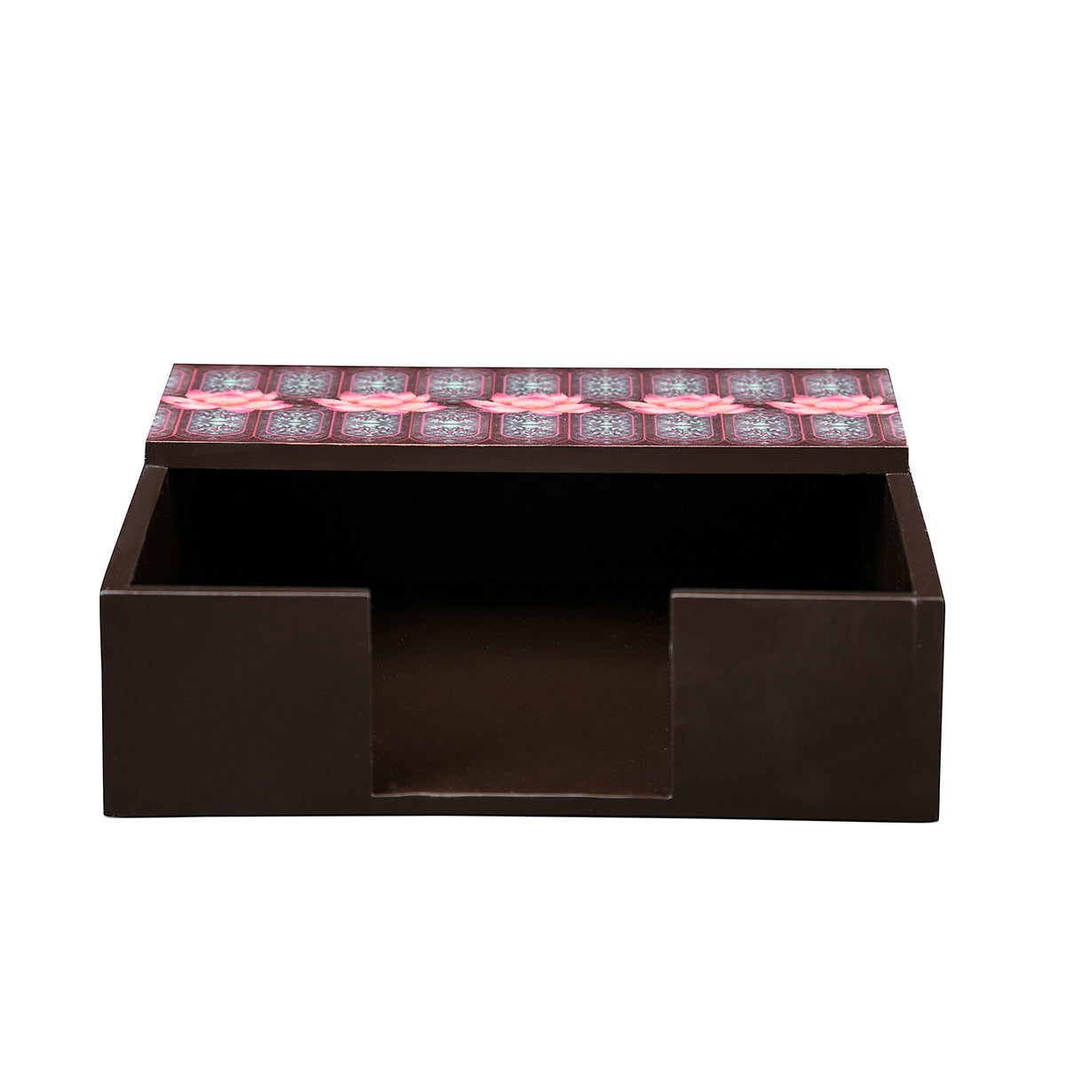 Wine lotus cutlery holder set with intricate floral detailing