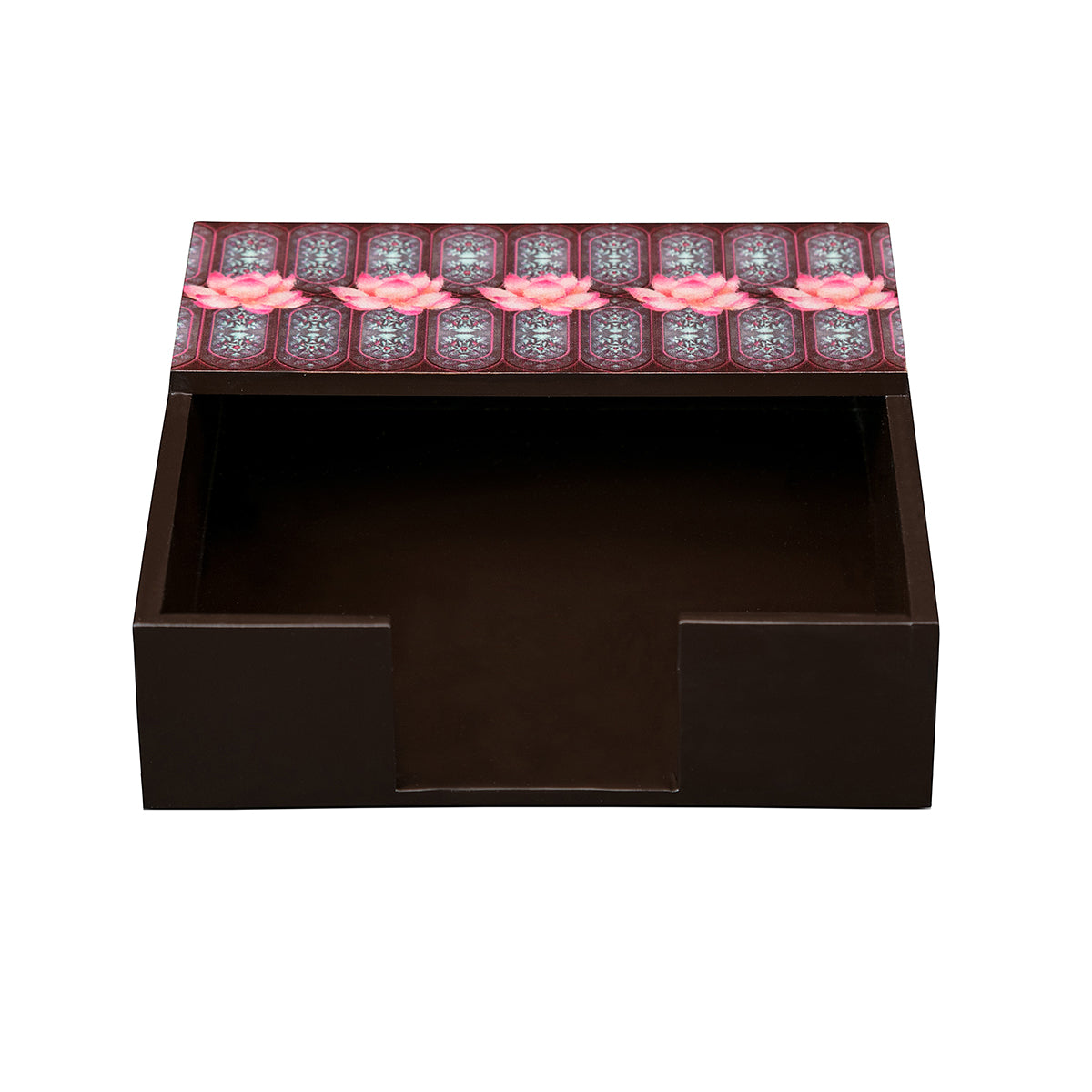Multi functional wine lotus holder for organizing napkins and cutlery