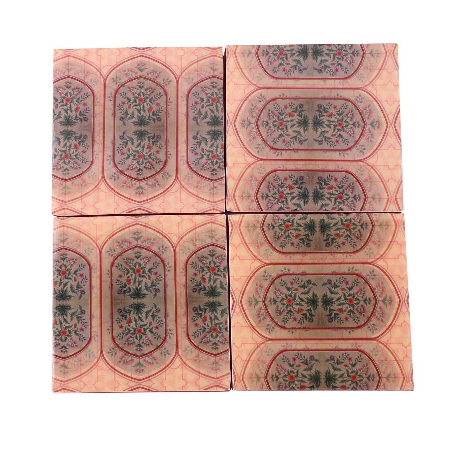 Buy Wood with Enamel Motif Square Coasters