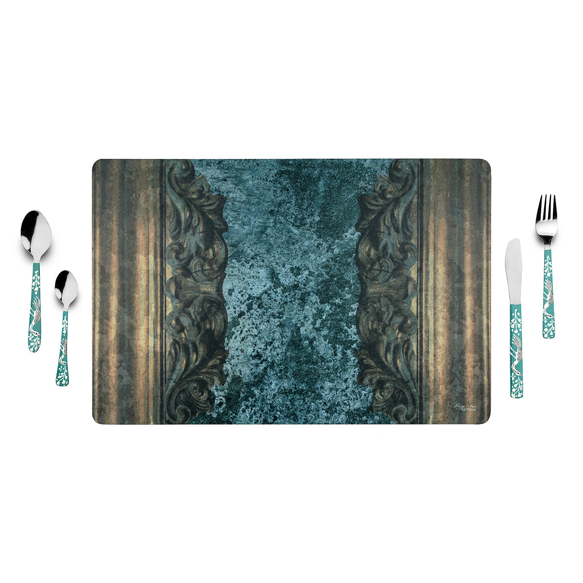 Carved Cement Table Mats