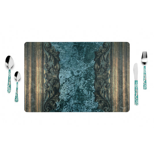 Carved Cement Table Mats - Artychoke