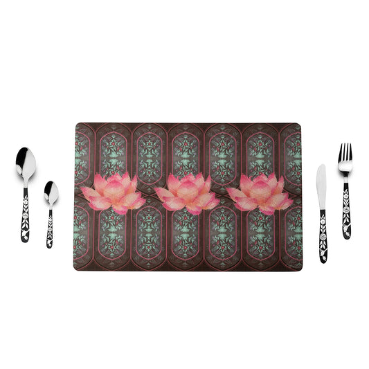 Wine Lotus Table Mats - Artychoke