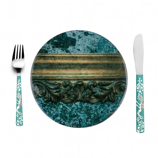 Carved Cement Round Trivets (Set of 2) - Artychoke